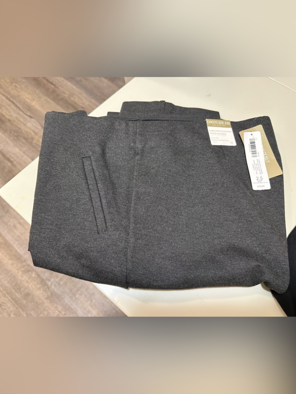 Chicos Charcoal Gray Dress Pants - Classic Tailored Look